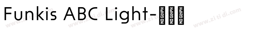 Funkis ABC Light字体转换